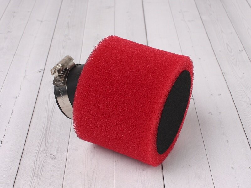 фото PitBikeClub Фильтр воздушный 38мм угловой красный