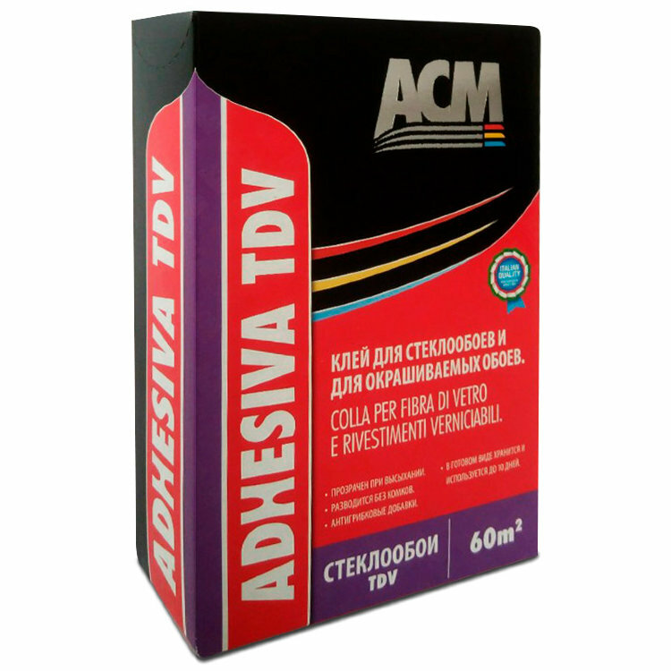 Клей АСМ Adhesiva TDV для cтеклообоев и обоев под покраску 250 г
