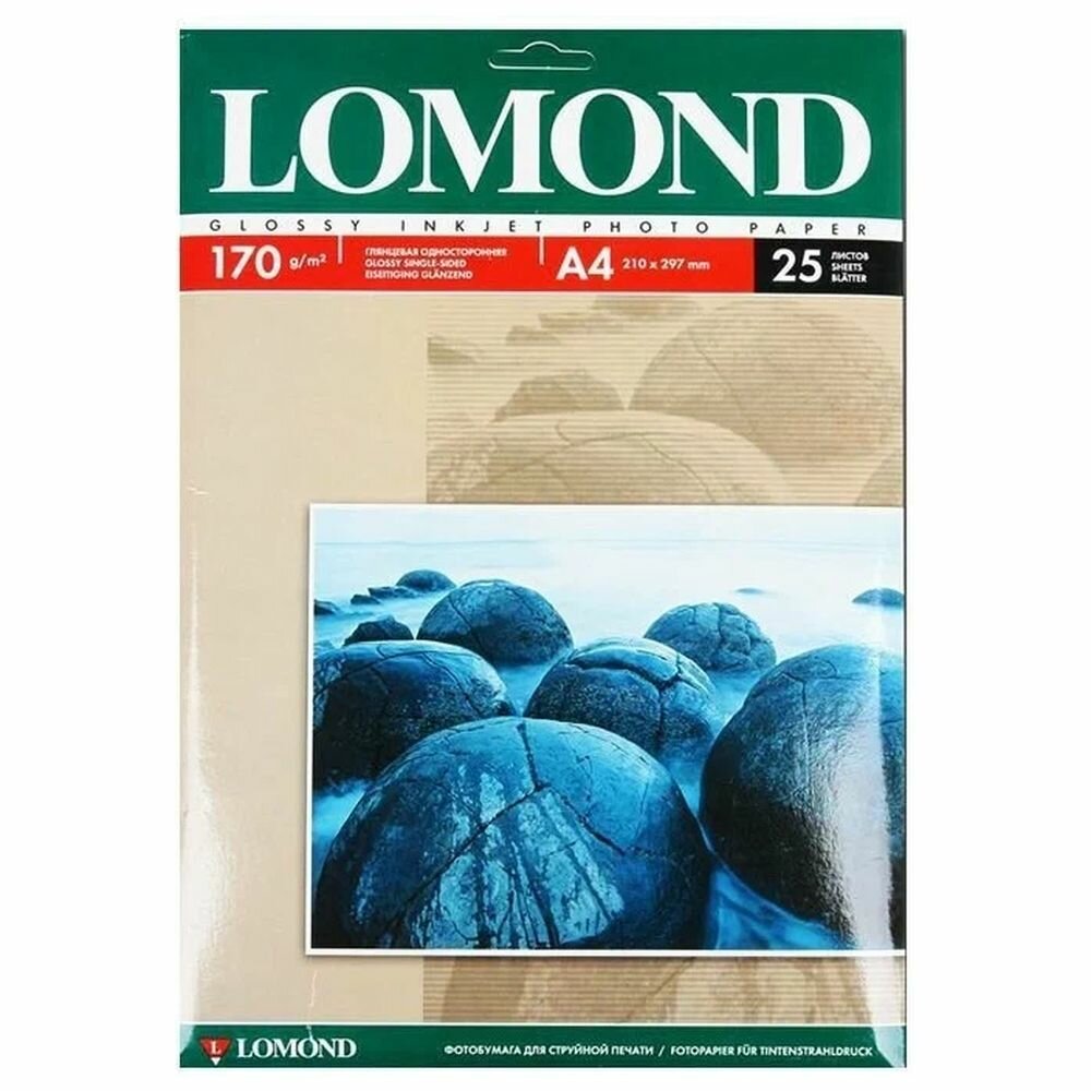 Бумага Lomond 102143 A4/170г/м2/25л./белый глянцевое для струйной печати [0102143] - фото №7