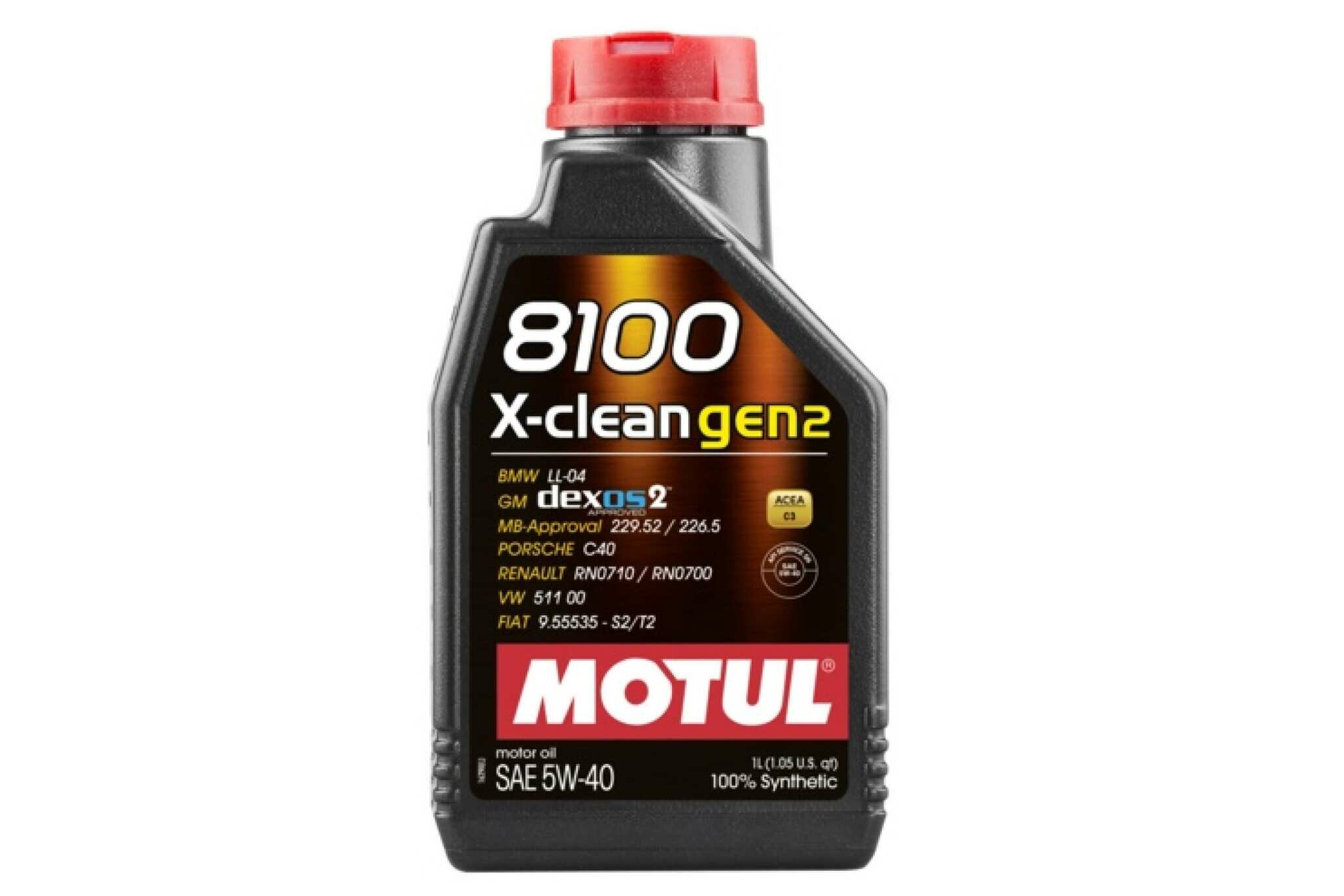 Моторное масло Motul 8100 X-Clean GEN2 5W-40 синтетическое 5 л