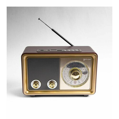 Радиоприемник портативный Сигнал БЗРП РП-324BT коричневыйбежевый USB SDmicroSD 315300₽