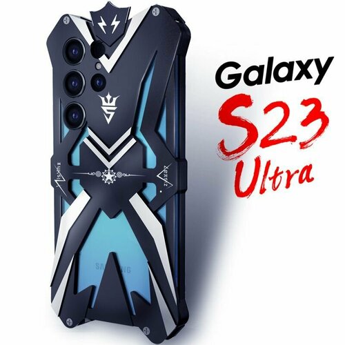 Чехол MyPads для Samsung Galaxy S23 Ultra (Чёрный)