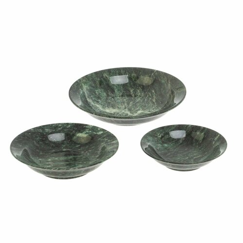 Набор тарелок из шабровского змеевика 3 шт 127652 24000₽