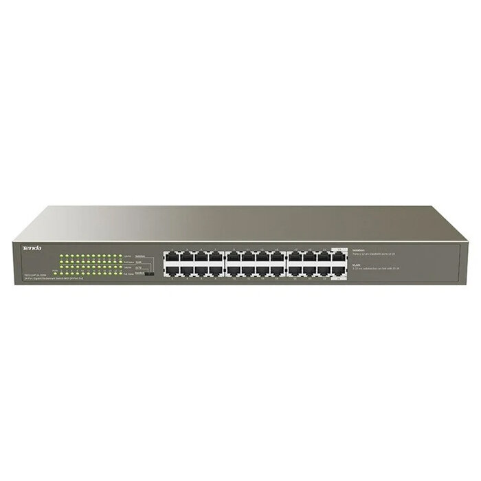 Коммутатор Tenda Ip-Com G1124P-24-250W 24x1000Mb POE grey