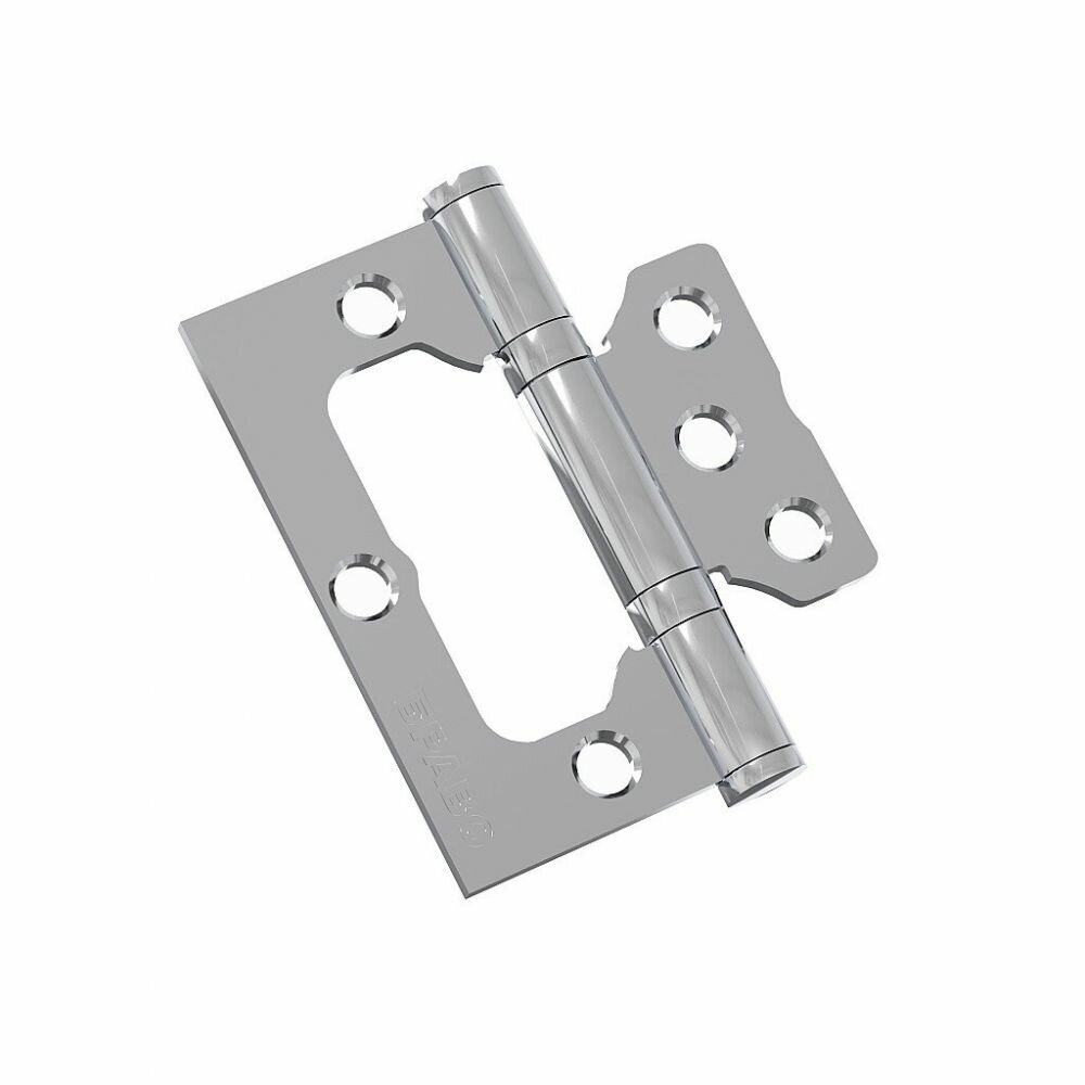фото Дверные Петли Bravo Петля без Врезки Стальная Bravo F-4-2BB 75*64*2,5 Универсальная C Хром для Складных Дверей / Браво.
