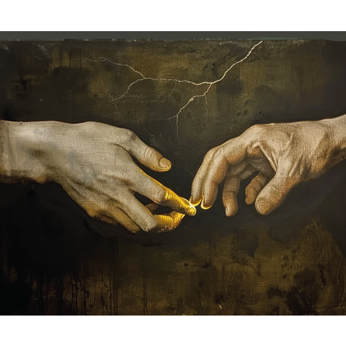 Интерьерная картина 40х50 Сотворение Адама 899₽