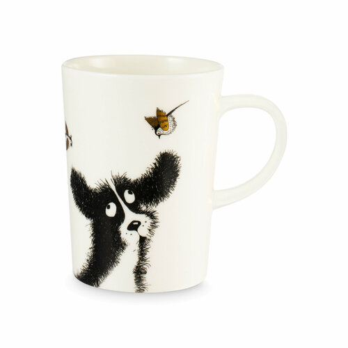 Кружка Собаки бывают разные, 450 мл, костяной фарфор, белый MON0468-R32-white-dog Синергия