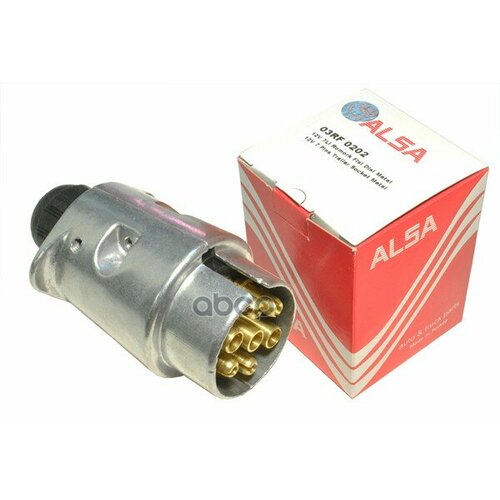 Разъем Электрический Прицепа Iso 1724 7-Полюсный (Вилка Металл) Винтовое Соединение Alsa ALSA арт. 03RF0202