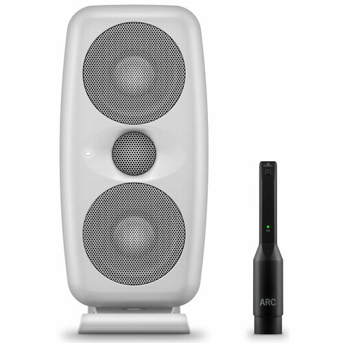 Hi-res MTM reference studio monitor (single). Phase-coherent resp. 40Hz-24kHz freq. resp. (+/- 2dB). 100W RMS per speaker. Built-in ARC – White белый, черный, размер 264 мм x 160 мм x 130 мм
