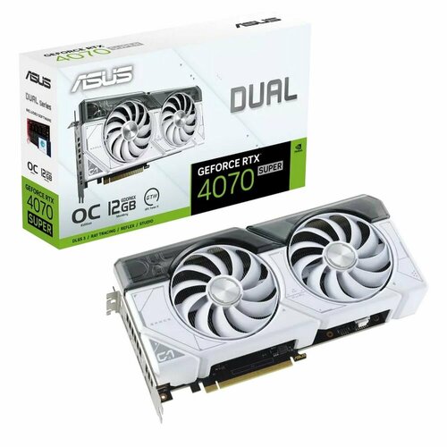 Видеокарта ASUS GeForce DUAL RTX 4070 Super O12G WHITE 90YV0K84-M0NA00 102840₽