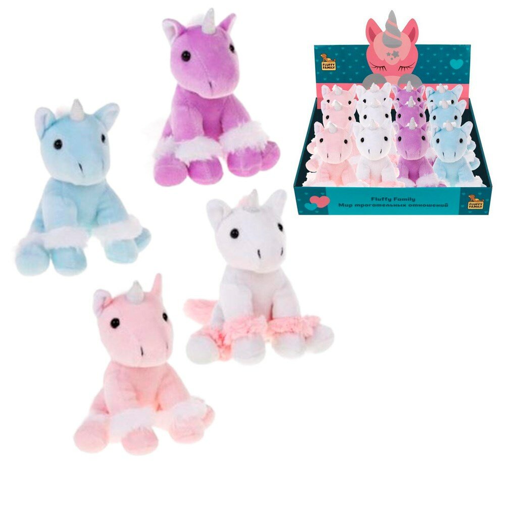 Игрушка мягкая Fluffy Family Единорог, 15 см - фото №3