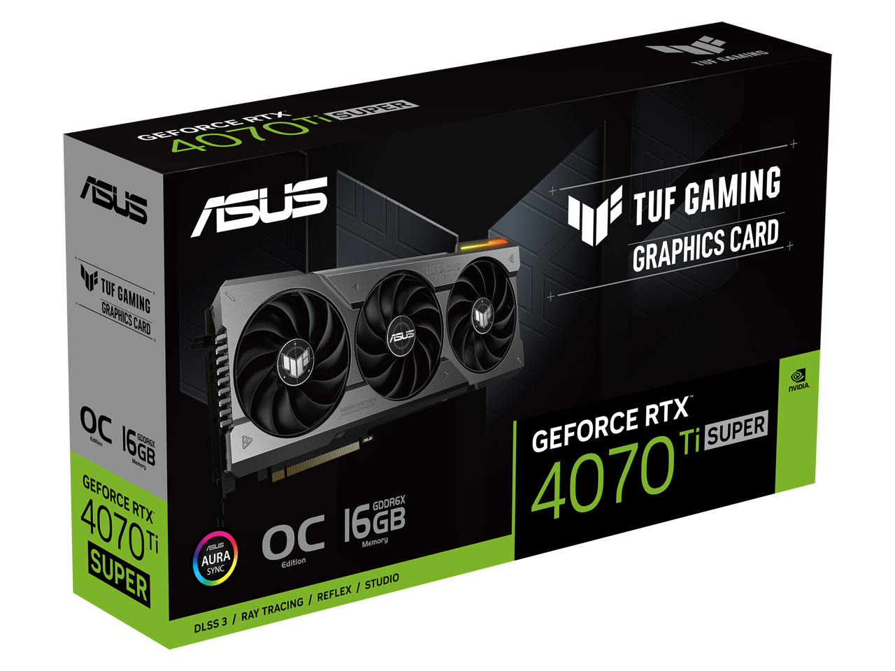 Видеокарта ASUS TUF Gaming GeForce RTX 4070 Ti SUPER 16GB GDDR6X OC Edition (TUF-RTX4070TIS-O16G-GAMING), Retail