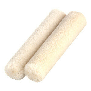 фото Валик малярный Moher натуральный мех 100 мм ворс 4 мм для эмалей лаков красок и грунтов на водной и алкидной основе (2 шт.)