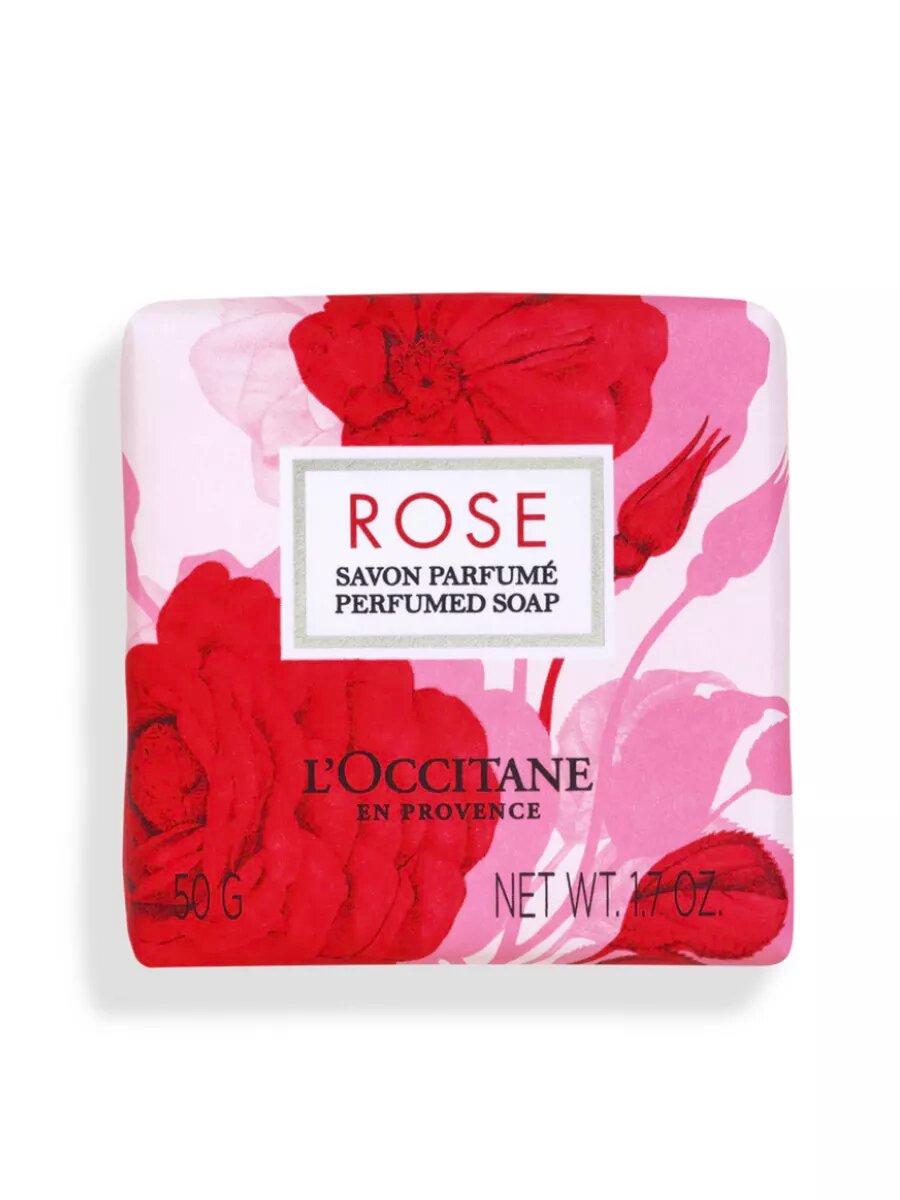 Loccitane Мыло Роза 50 г, твердое