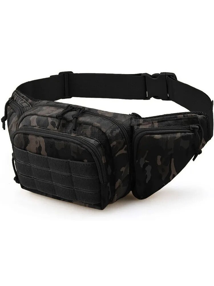 фото Тактическая мужская поясная сумка / песочный
