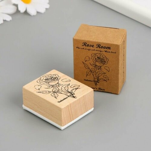 Печать дерево резина Роза 5х4х25 см 632₽