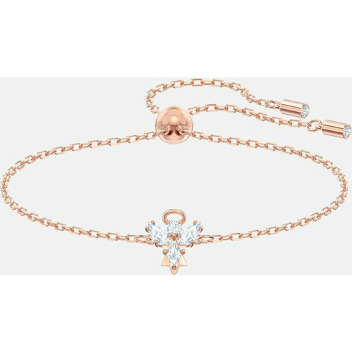 Браслет SWAROVSKI кристаллы Swarovski 1 шт размер 24 см золотистый 4100₽