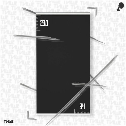 Рулонная штора/жалюзи Блэкаут Черный 34x230