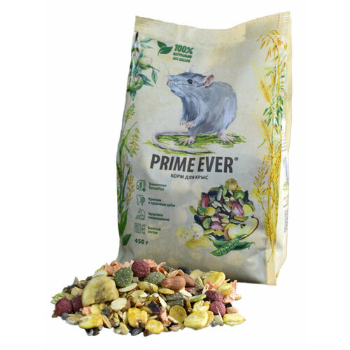 Prime Ever сухой корм для крыс - 450 г 353₽