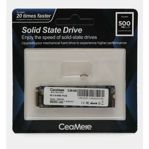 128 ГБ SSD M2 накопитель Ceamere M2SA-128GB - чтение - 2400 Мбайтсек запись - 1900 Мбайтсек 3D TLC NAND 3 бит TLC NVM Expres 384600₽