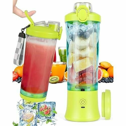 Блендер Dreamhigh Smoothie Maker портативный миксер для смузи и коктейлей 600 мл с 6 лезвиями мини-миксер емкостью 4000 мАч способный выжать 25 чашек сока для офиса кемпинга и путешествий желтый 1226700₽