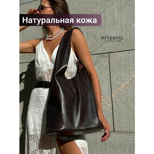 фото Сумка шоппер reversal, бордовый