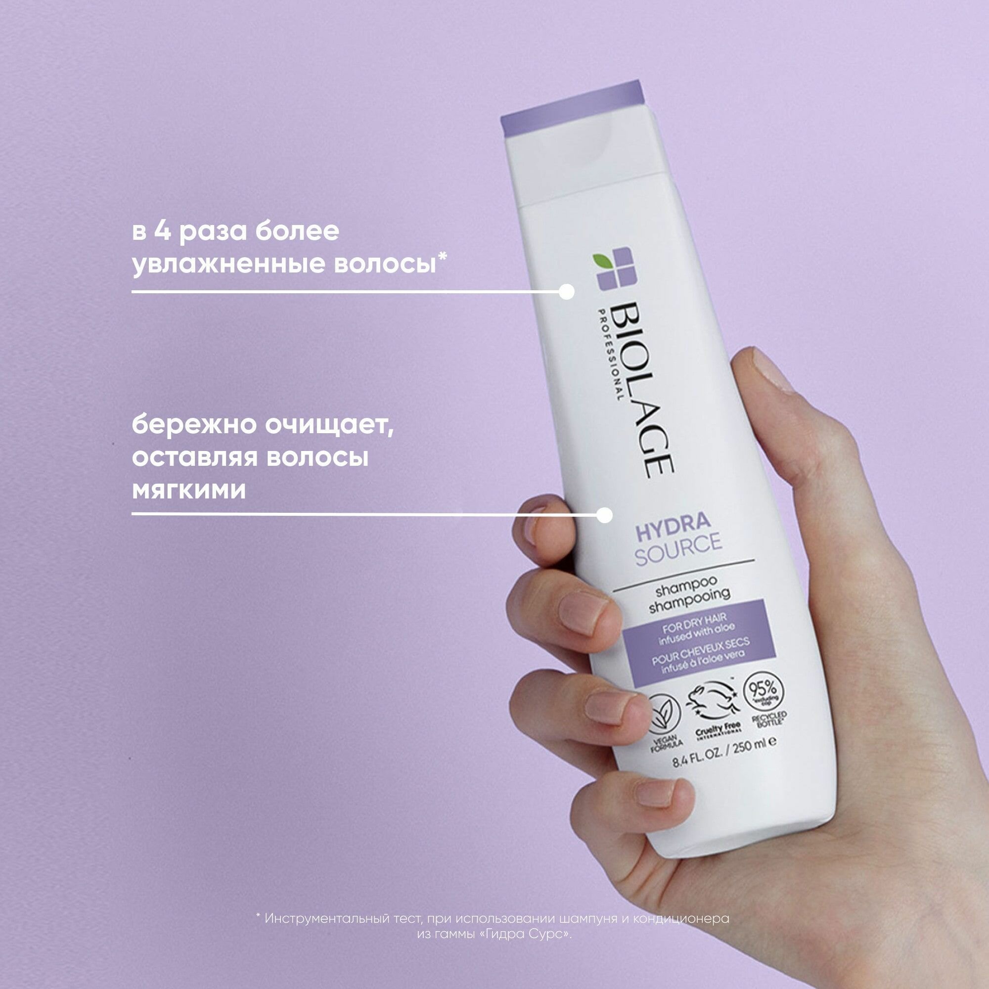 BIOLAGE HYDRASOURCE Шампунь для сухих волос 250мл — фото 1