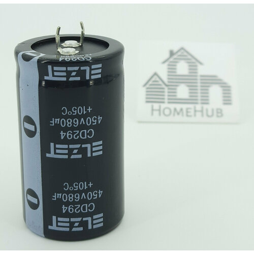 Электролитический конденсатор 680mf(мкф), 450V, 35x60, 105 градусов, Elzet