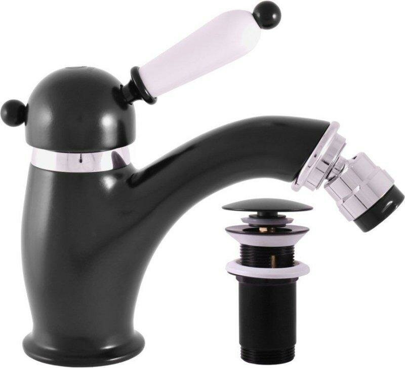 Смеситель для биде Rav Slezak LABE L545.5KCMATC, черный/хром