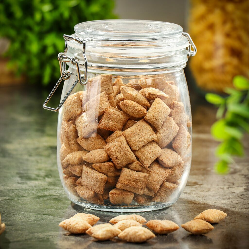 Банка для сыпучих продуктов, стекло, 0.7 л, с крышкой, с ключом, Y3-1367/318558