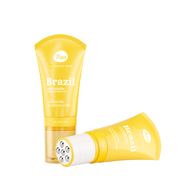 Крем-масло для тела 7Days My Beauty Week Brazil антицеллюлитное, c роликом 130 г 7 Days - фото №2
