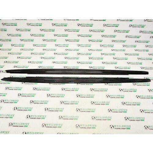 Лезвия под пороги BMW 5 G30 G31 M-Performance в стиле M5 черный глянец 17390₽