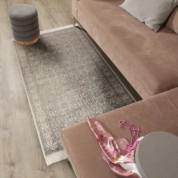 Ковер Isphahan 65x135 см вискоза 84413 цвет кремовый