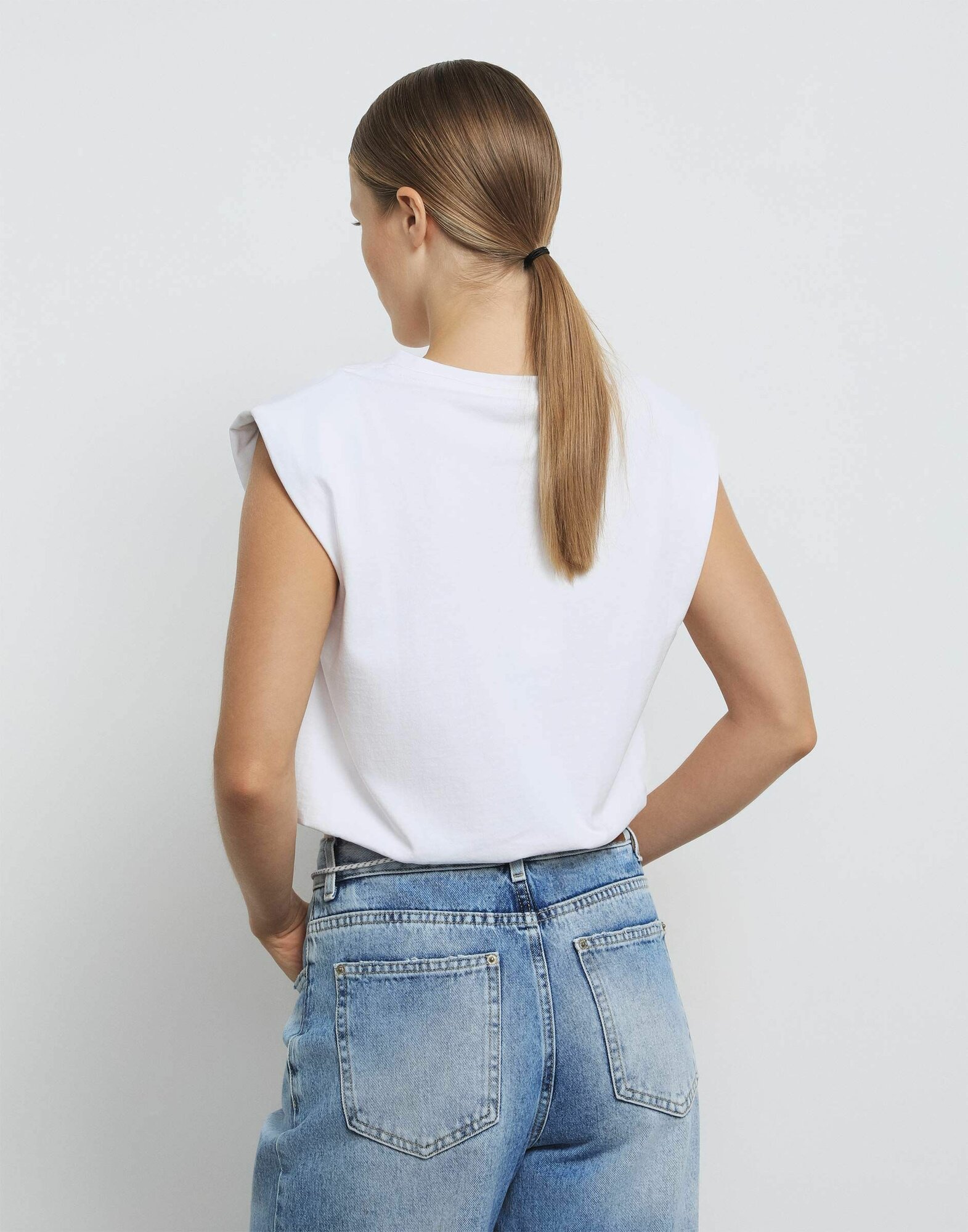 Топ Gloria Jeans, размер M (44-46), белый, — фото 1