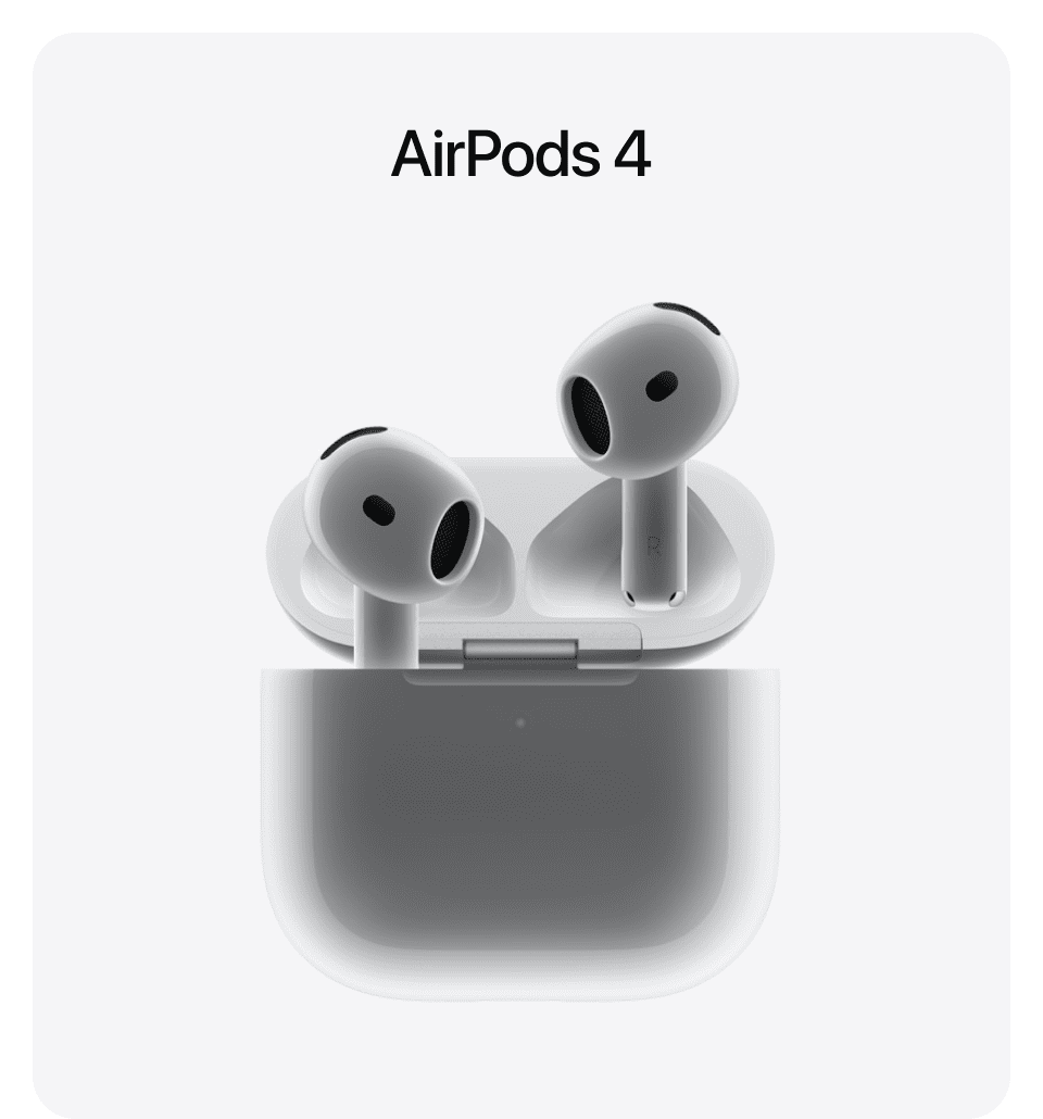 Беспроводные наушники Apple AirPods 4-го поколения (2024) USB-C (MXP63)