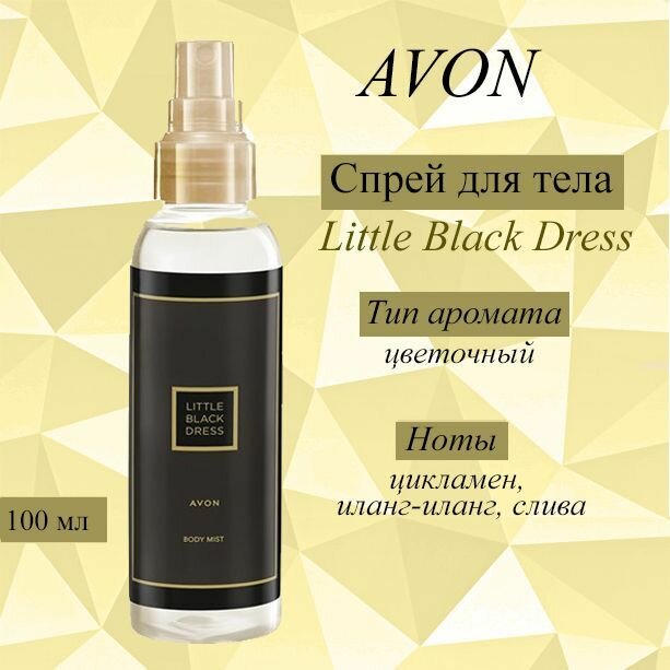 AVON/Эйвон Спрей для тела Little Black Dress (Литл Блэк Дресс) 100мл