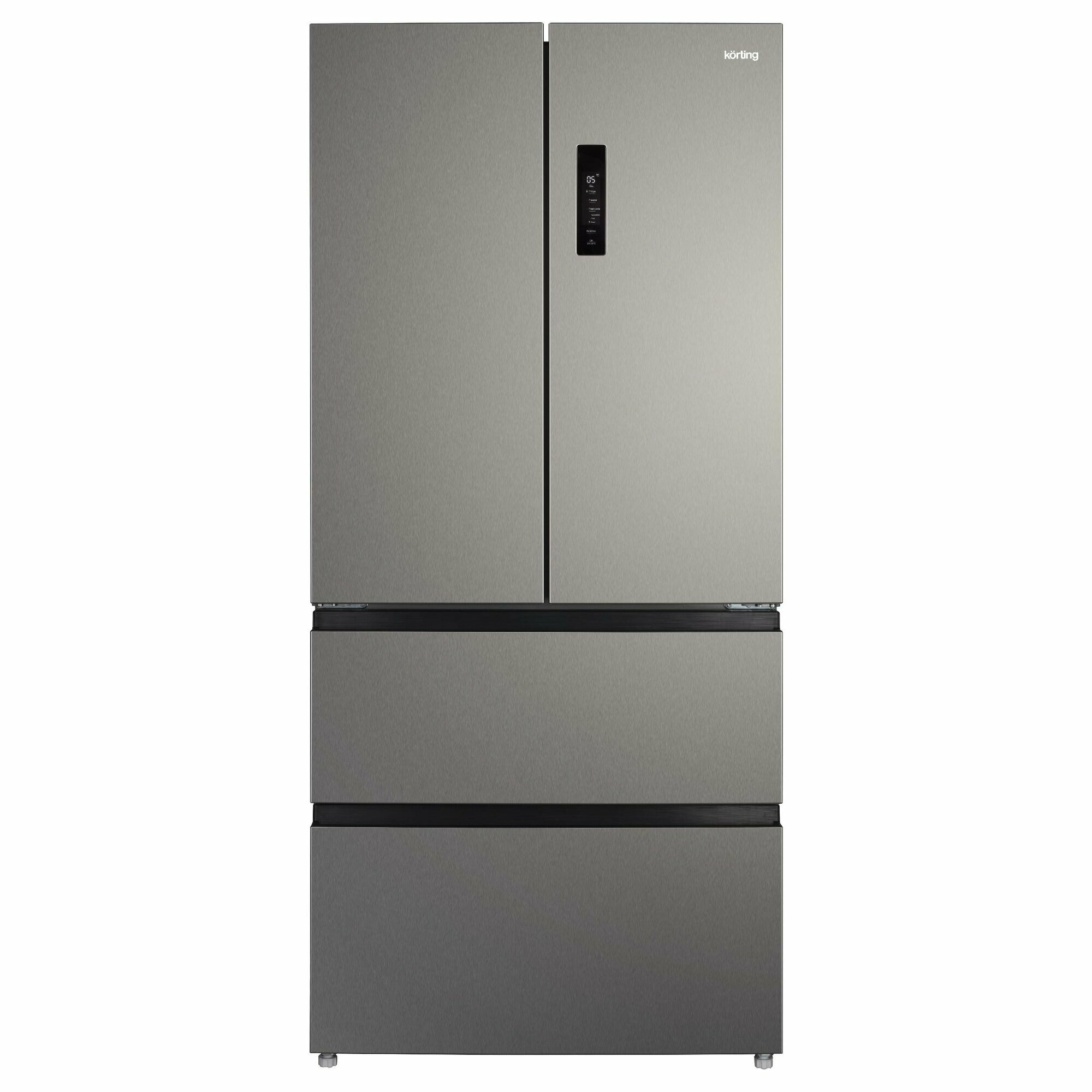 Холодильник Korting KNFF 82535 X, нержавеющая сталь, инверторный