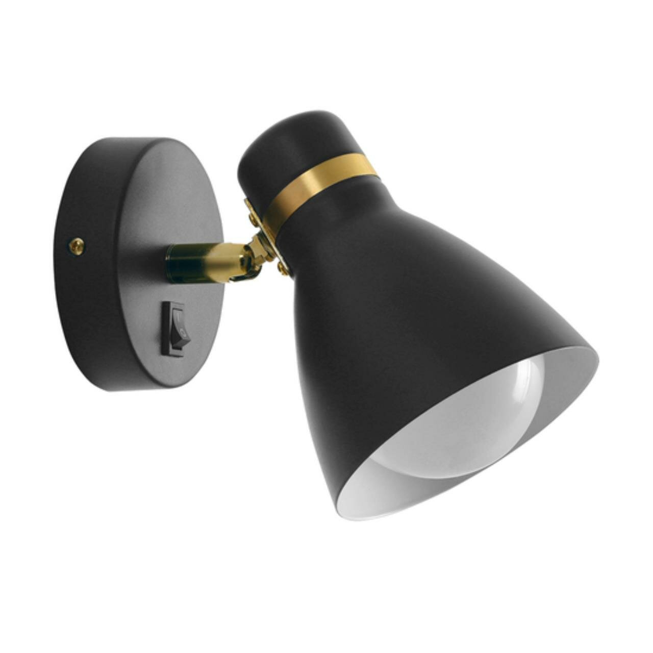 Спот IP20 металл черный 40W E27 Arte Lamp FAFNIR A5047AP-1BK
