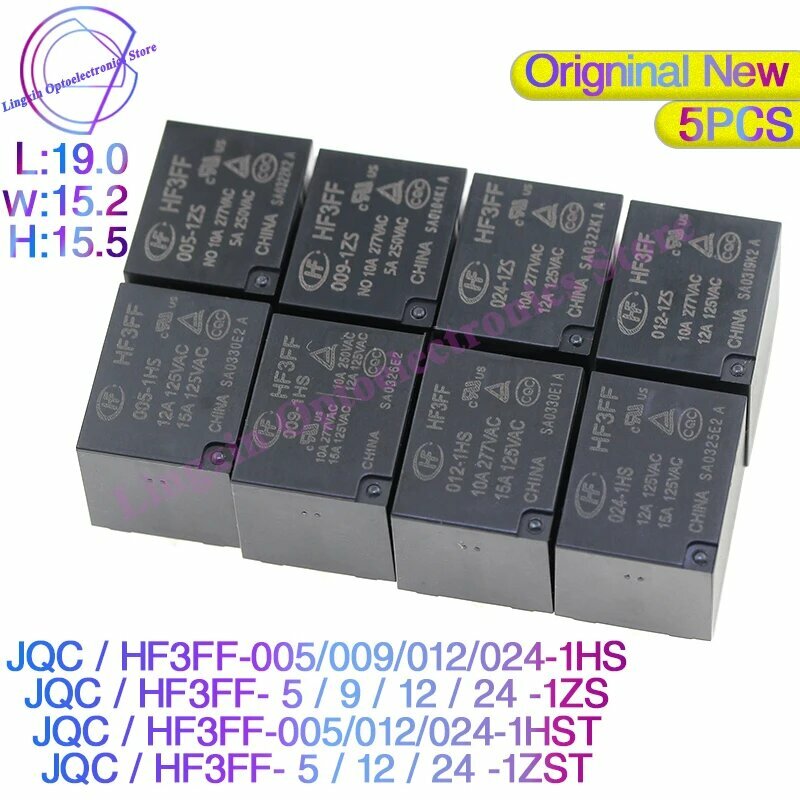 Реле Hongfa JQC-3FF 10A, HF3FF-024-1ZS