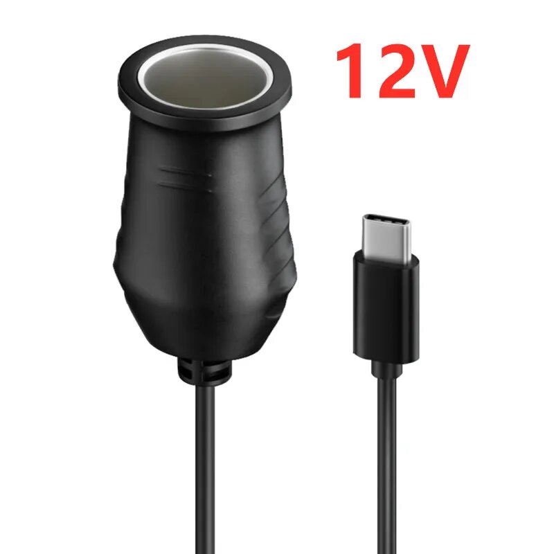 Адаптер-переходник USB Type-C (папа) на 9 В, 12 В, 15 В, 20 в, 65 Вт, 12V, 100cm