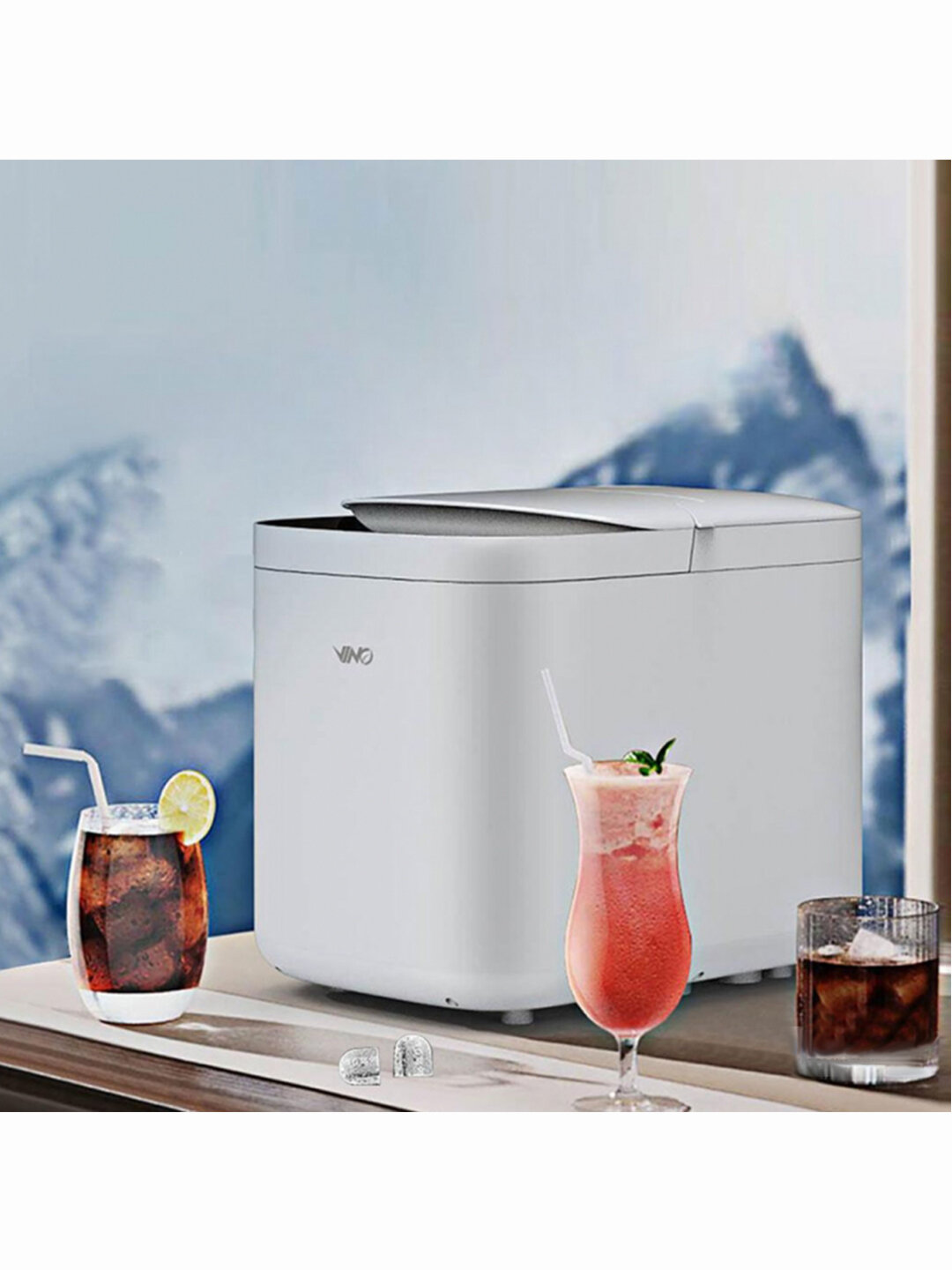 Картинки Автоматическая машина для изготовления круглого льда VINO Ice Machine Round Ice 15kg (VZB-15JA)