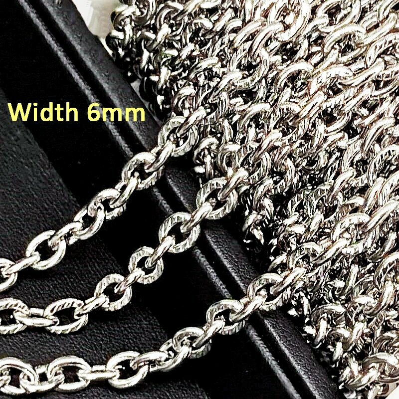 Цепь из нержавеющей стали YUTOPIE 1 метр Width 6mm