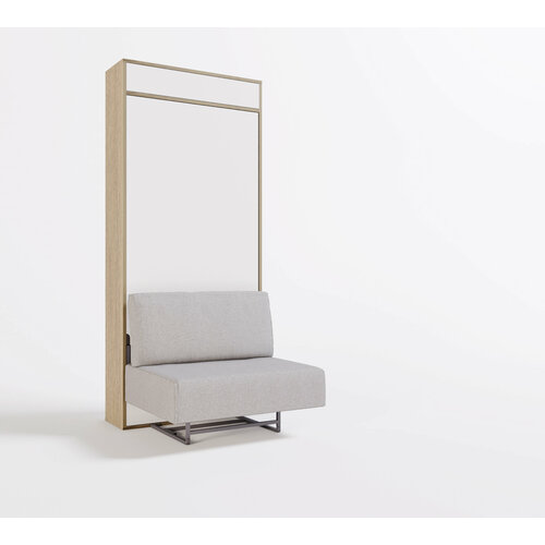 Шкаф кровать-трансформер с диваном Летто Пуф 900 с антресолью Лайт Сканд 103990₽