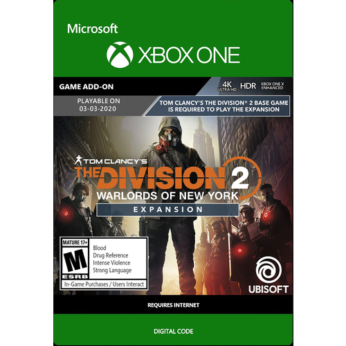 Дополнение The Division 2 Warlords of New York цифровой ключ для Xbox OneSeries XS Русская озвучка Аргентина 679₽