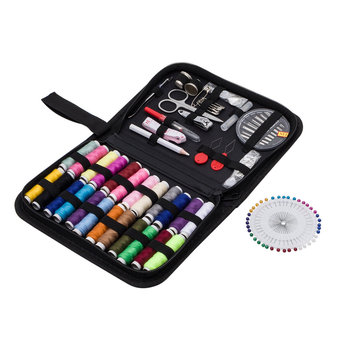 Швейный набор Hobby&Pro органайзер, 130 предметов, 21х14х3,5 см (NTB-03)