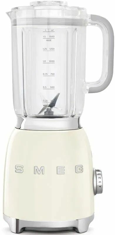 Стационарный блендер Smeg BLF03CREU: 800 Вт, 18 000 обмин, планетарное смешивание