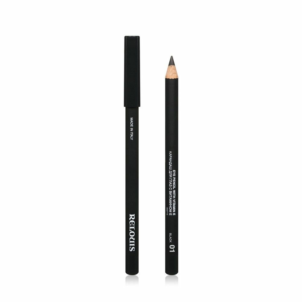Карандаш для глаз Relouis с витамином Е BLACK 4г