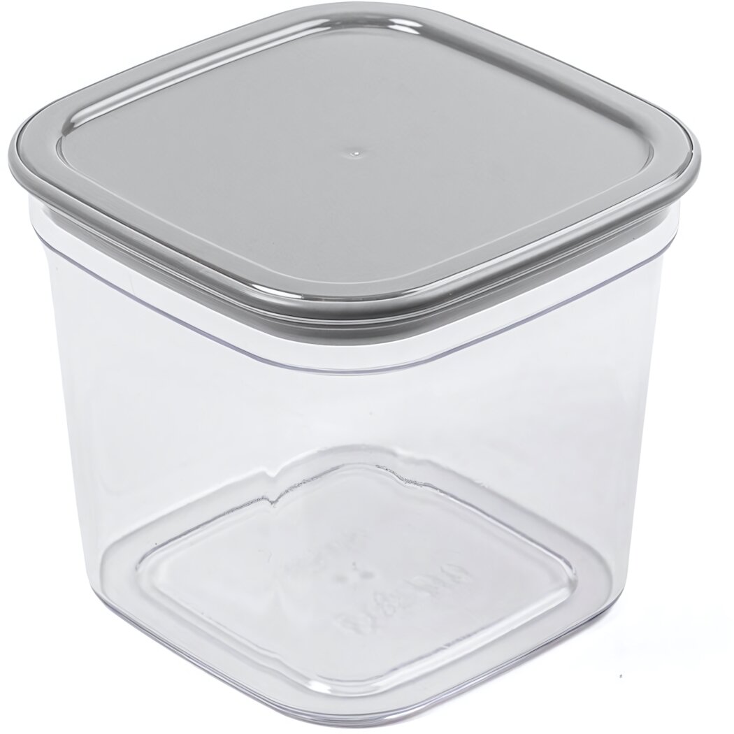 Контейнер для сыпучих продуктов 06л «Смарт» пыльно-серый BPA FREE