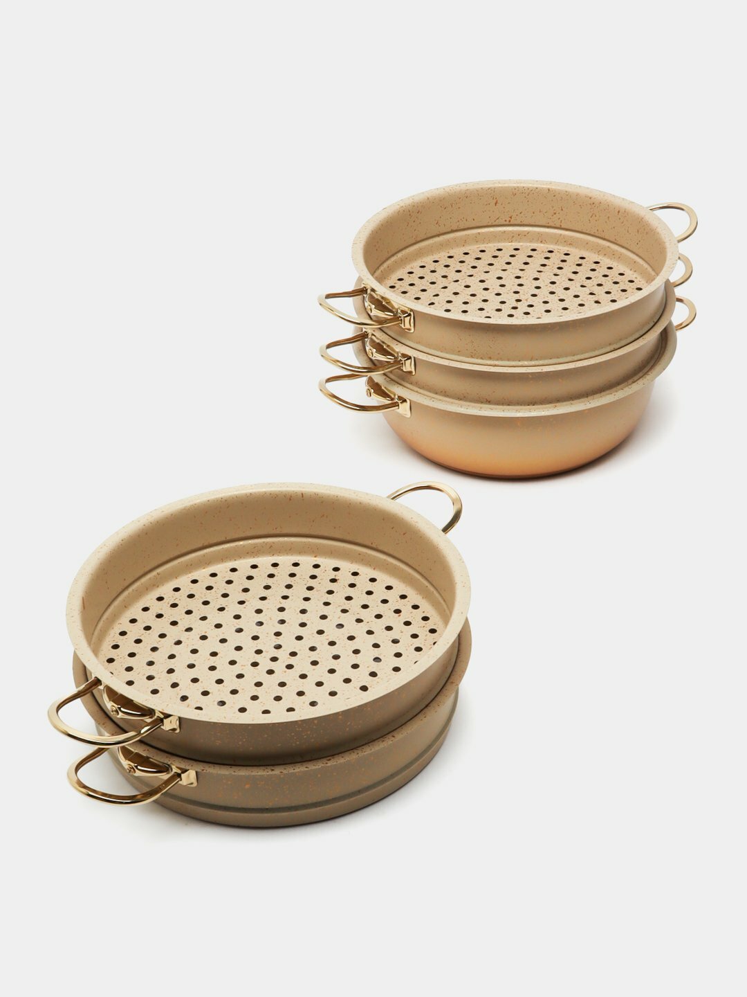 Мантоварка пароварка O.M.S, Кремовый,6091-C. 28см, 5.8л — фото 1