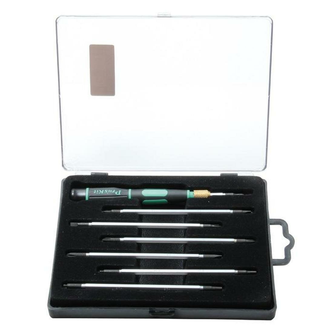 Отвертка Pro'sKit SD-081B с набором двухсторонних сменных бит (14 шт.) различных типов